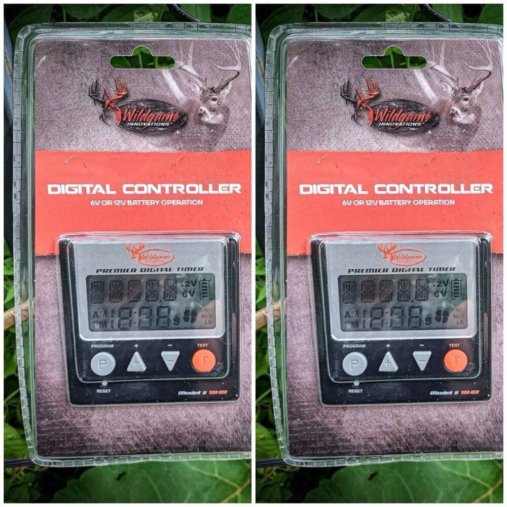 2 Game Feeder Digital Timer 6V or 12V Wildgame Innovations TH-DT Deer Turkey